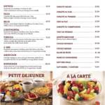 Menu 6ÈME CAFE Marrakech June 2023 210200